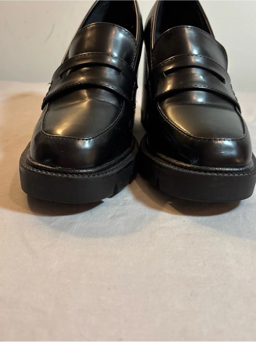Madden Girl Kassidy Platform Lug Sole Penny Loafer